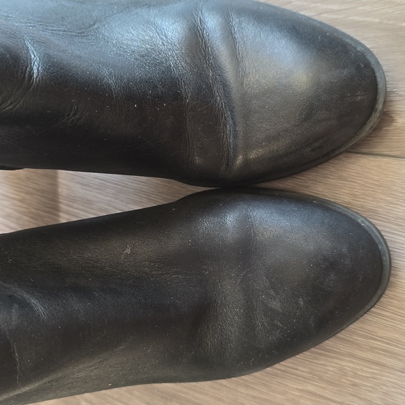 Lucky Brand Salza Black Leather Ankle Booties Size 8.5 - Picture 9 of 9